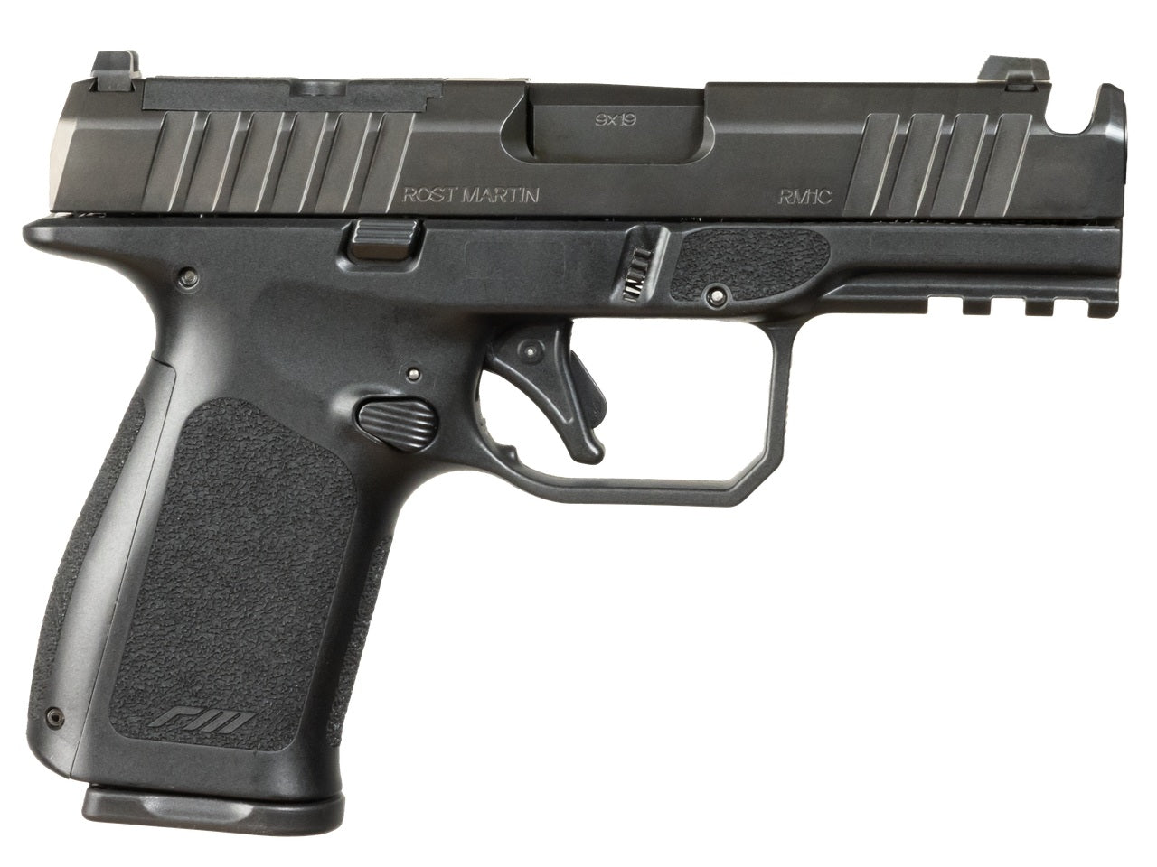 Rost Martin RM1C Compensated 9mm Luger 17+1, 4" Black Match Barrel Optic-Ready Pistol