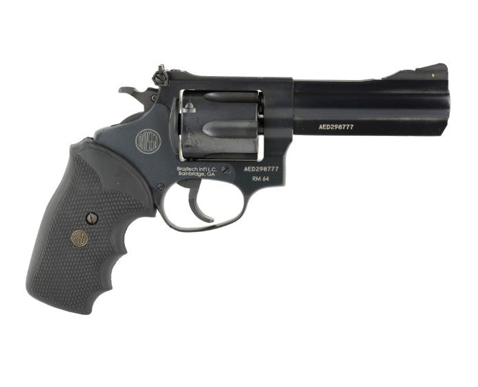 Rossi RM64 Medium-Frame .357 Magnum Revolver 6-Shot 4" Black Steel Barrel, Cylinder & Frame, Rubber Grip