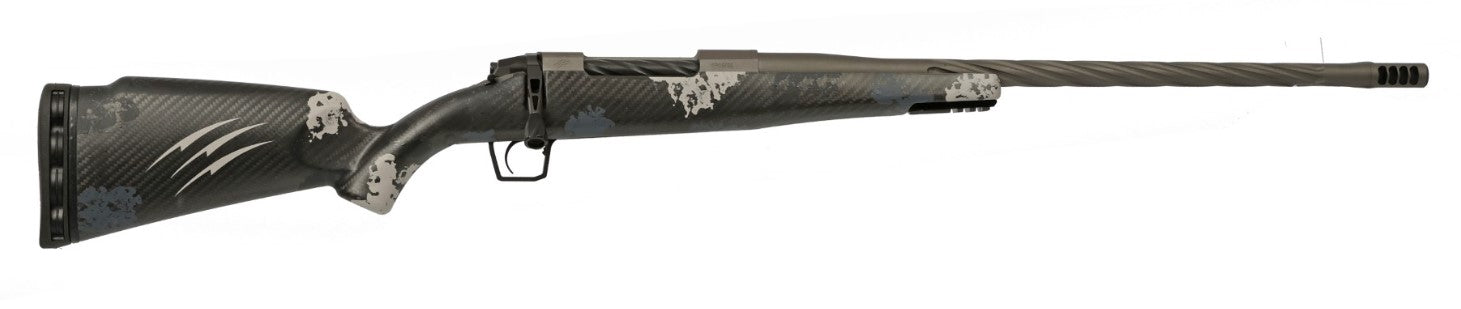 Fierce Firearms Twisted Rogue 7mm PRC 22in Tungsten Cerakote Threaded Barrel Rifle - Phantom Camo Carbon Fiber Stock