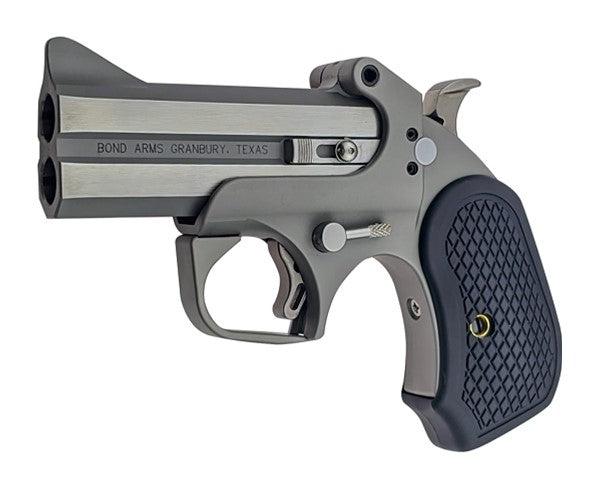 Bond Arms Rowdy XL .45 Colt/.410 2-Round Derringer, 3.50" Stainless Barrel, Black B6 Resin Grips