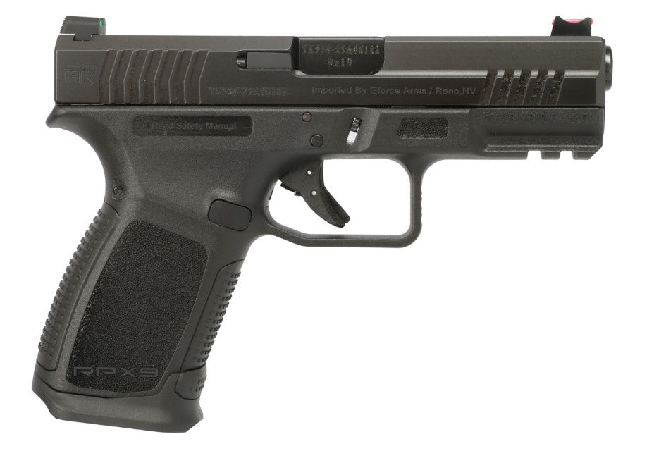GForce RPX3C9 9mm Full-Size Pistol, 4" Barrel, Black Finish, 15+1 Capacity