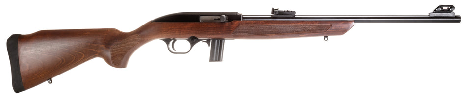 Rossi RS22 Full Size .22 LR Rifle, 10+1 Capacity, 18" Barrel, Matte Black Finish, Hardwood Stock