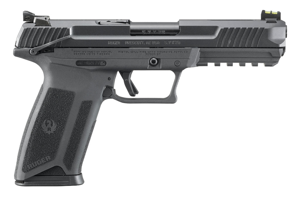 Ruger-5.7 5.7x28mm Pistol, 4.94" Barrel, 10+1 Capacity, Optics-Ready Black Polymer Frame