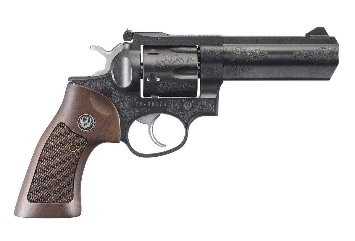 GP100 DELUXE 357MAG BLUE 4" 1783 CUSTOM ENGRAVED