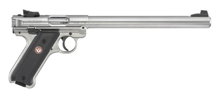 Ruger Mark IV Target 40174 .22 LR 10+1 10" Satin Stainless Bull Barrel Pistol, Polymer Grips