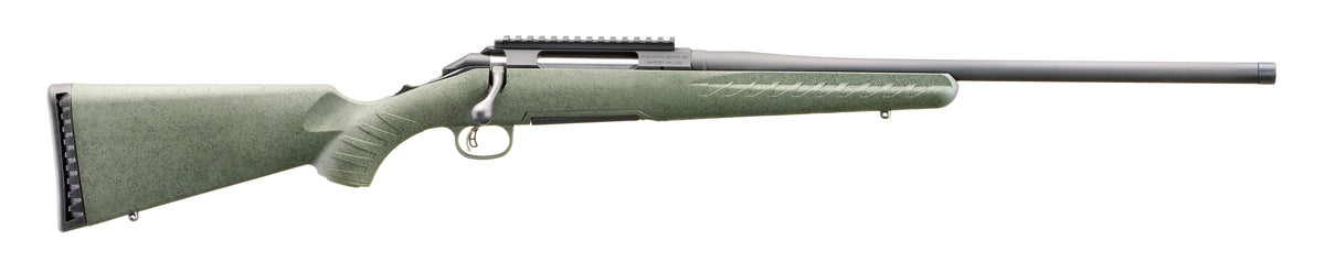 Glenfield Model A .243 Win 20" Rifle - Moss Green Splatter Stock