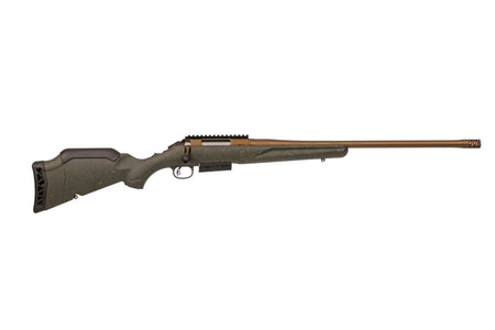 Ruger 46935 American II Predator Full Size 450 Bushmaster 3+1 22" Burnt Bronze Cerakote Threaded Barrel & Alloy Steel Receiver w/Picatinny Rail, Green Splatter Adj LOP Synthetic Stock