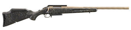Ruger American II Prairie Full Size 7mm PRC 24" Rifle, Smoked Bronze Cerakote Fluted Barrel, Black Splatter Stock