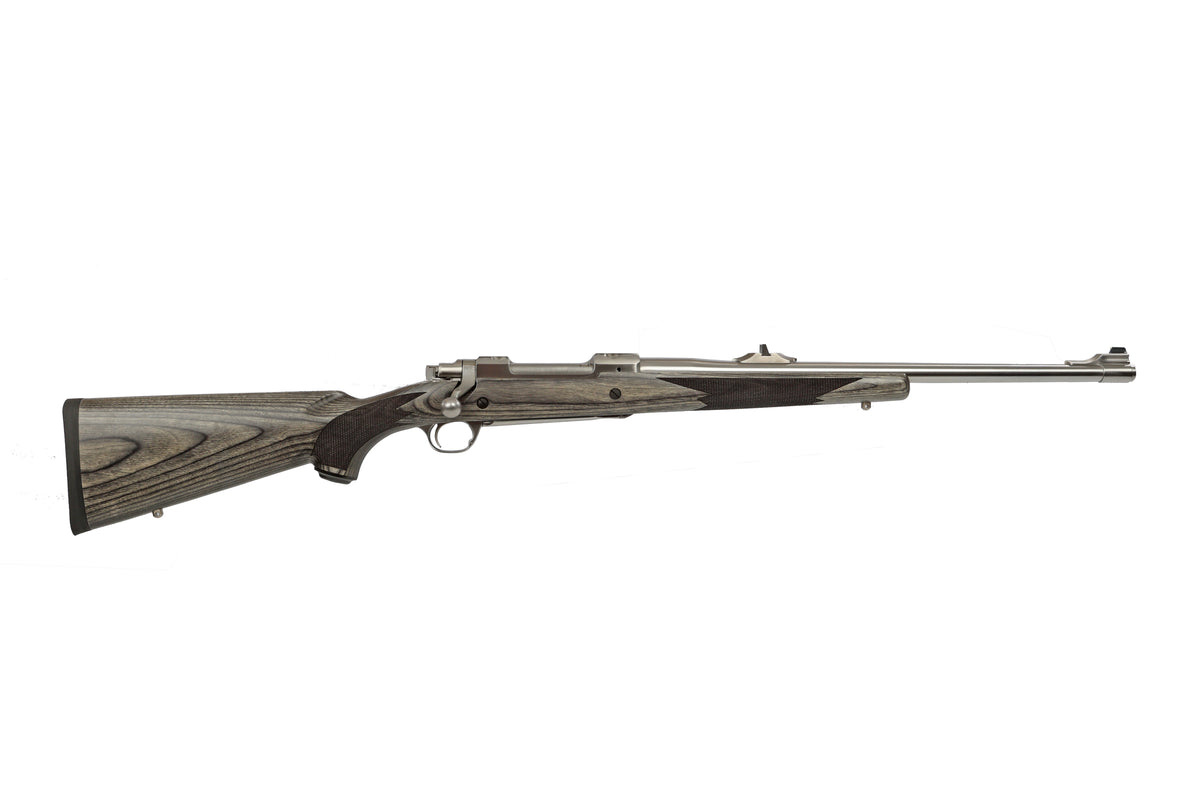 Ruger Alaskan Bush 9.3x62mm 20" Rifle with Sights, Brushed Stainless/Black & Gray Laminate - Model 57197