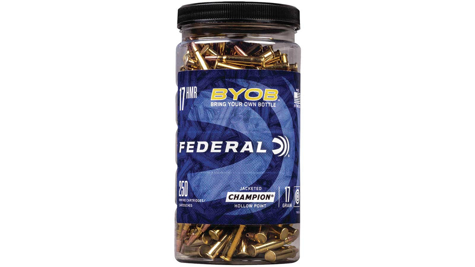 Federal .17 HMR 770BTL250 Champion Training BYOB Speer TNT Jacketed Hollow Point 17 Grain