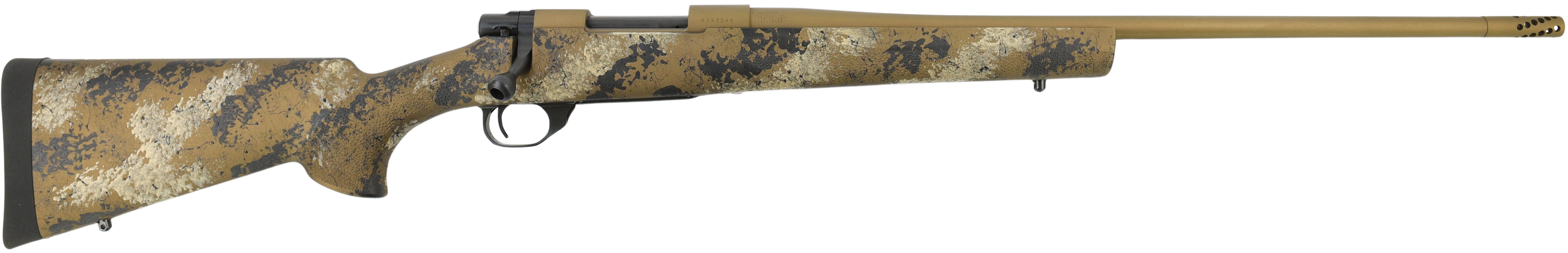 Howa 1500 Fence Line 7mm PRC 3+1 24" FDE Cerakote Threaded Barrel, Scorched Earth Camo Synthetic Stock, RH