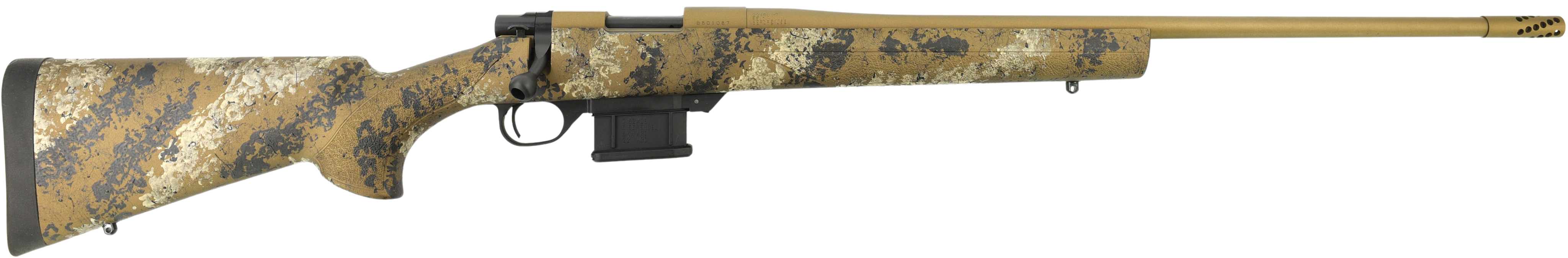 Howa 1500 Fence Line 22 ARC 22" Rifle - Scorched Earth Camo, FDE Cerakote