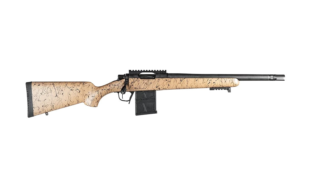 Christensen Arms Ridgeline Scout .223 Rem Rifle, 16" Threaded Barrel, Tan/Black