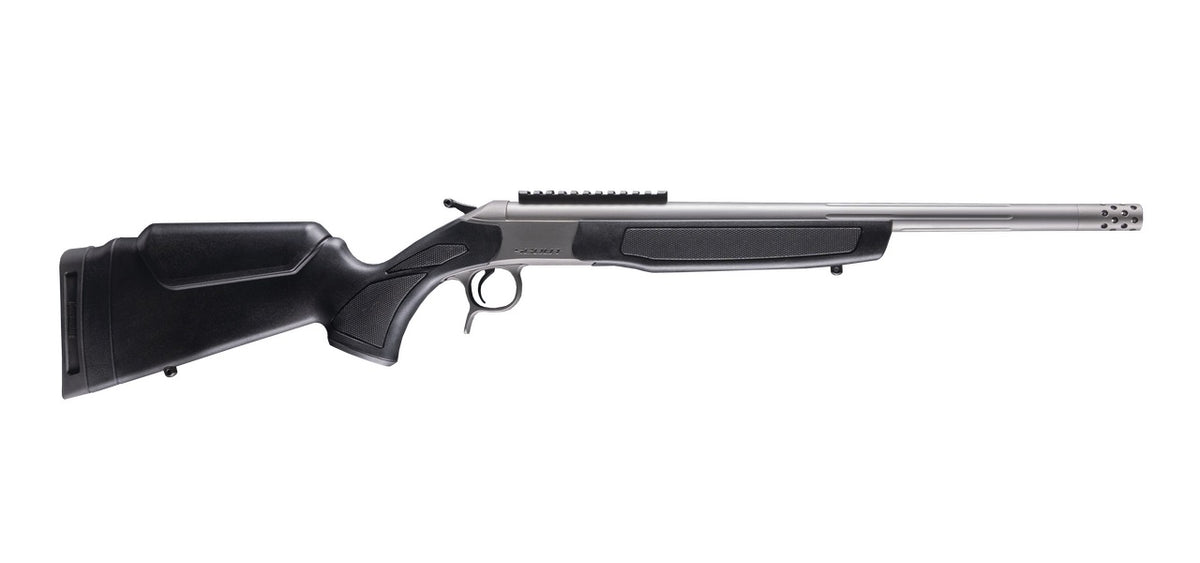 CVA Scout Takedown 450 Bushmaster Rifle, 22" Stainless Fluted Threaded Barrel, Adjustable Comb & LOP Black Synthetic Stock (CR4443S)