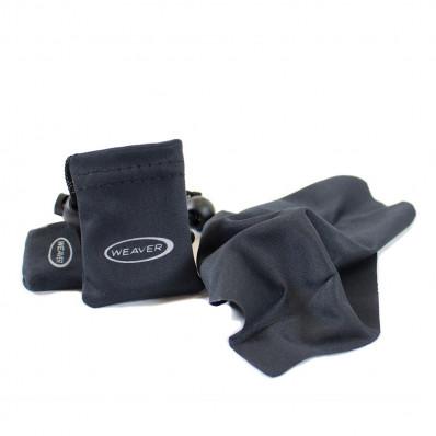 Weaver 6x6 Inch Microfiber Lens Cloth with Storage Pouch