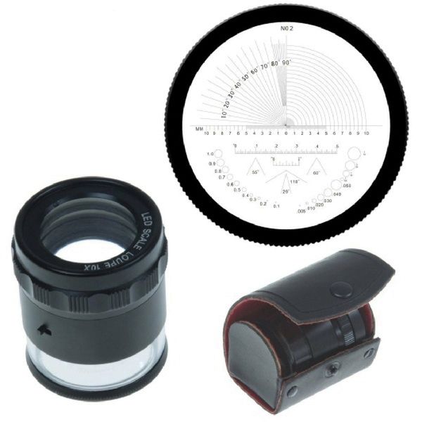 10X Scale Magnifier Loupe