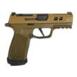 Sig Sauer P365 XMACRO TACOPS Two-Tone Brown Handgun, 9mm Luger, 17rd Magazines (4), 3.7" Barrel