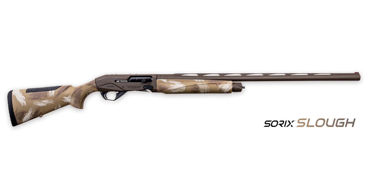 Weatherby Sorix 12 Gauge Semi-Auto Shotgun, 3.5" Chamber, 28" Vent Rib Barrel, Slough Camo Finish