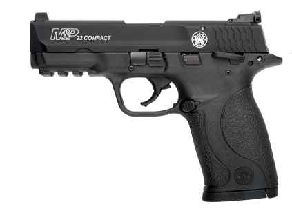 Smith & Wesson 108390 M&P 22 Compact .22 LR Pistol, 10+1, 3.60" Barrel, Black Polymer Frame w/Picatinny Rail, Ambidextrous Thumb Safety
