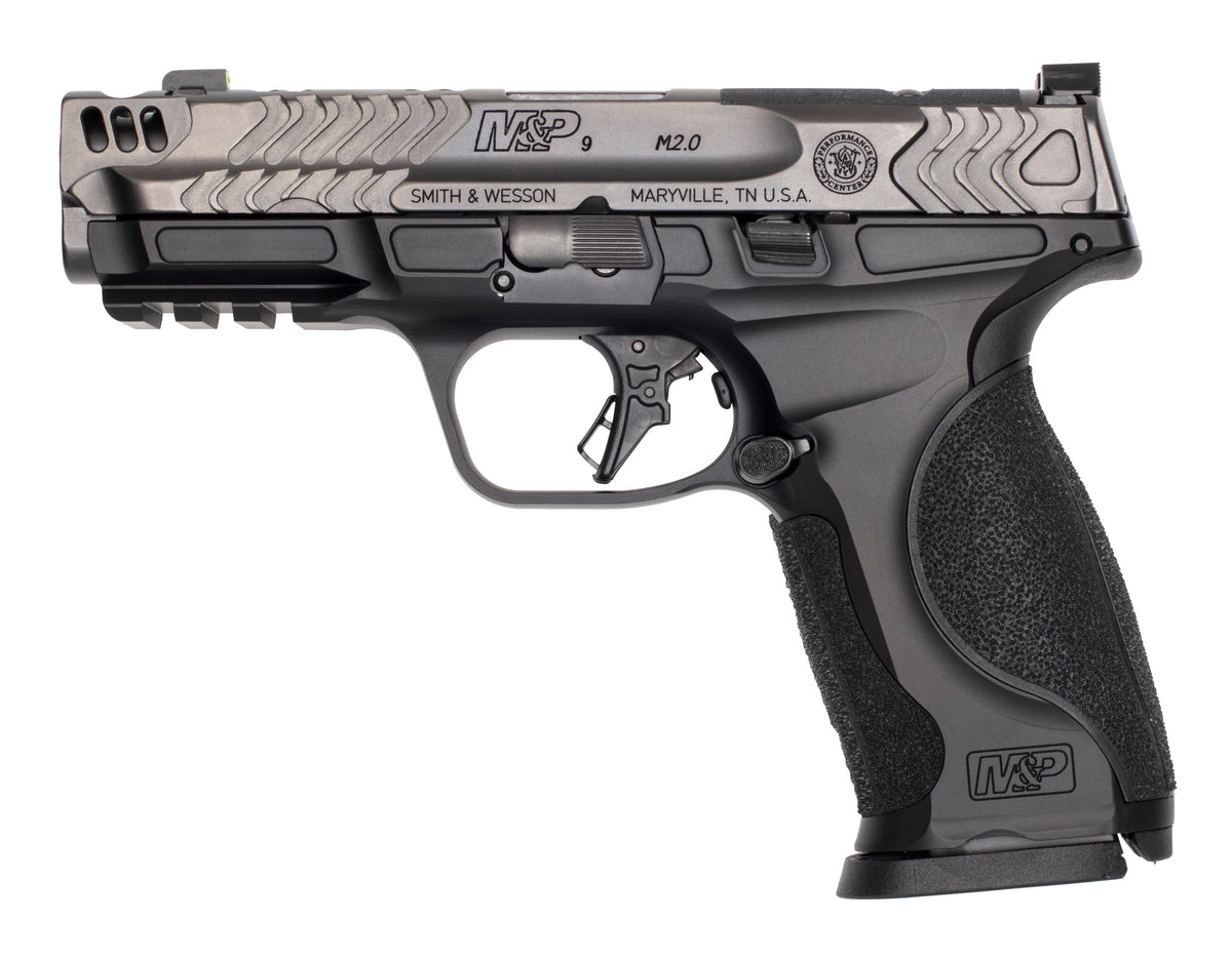 Smith & Wesson 13987 M&P M2.0 Metal Full Size Frame 9mm Luger 17+1 4.22" Black Armornite Stainless Steel Barrel Gray Armornite Optic Cut/Serrated Stainless Steel Slide Black Aluminum Black Polymer Gri