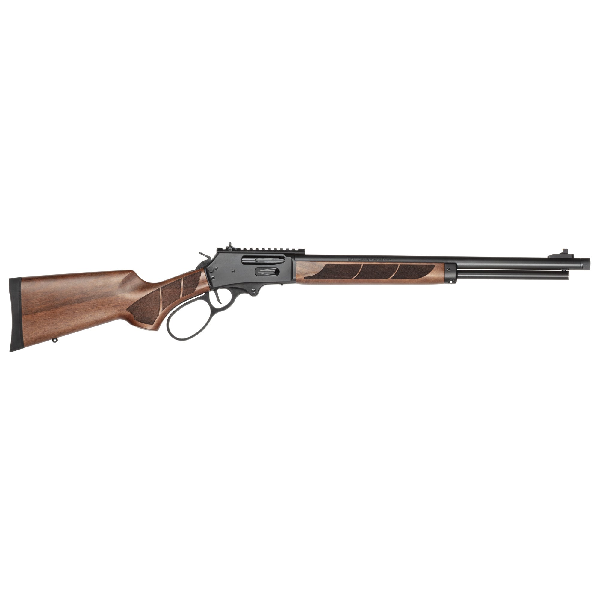 Smith & Wesson 14385 1854 30-30 Win 6+1 20" Black Armornite Threaded Barrel, Black Armornite Stainless Steel Receiver w/Picatinny Rail, Walnut Fixed Stock