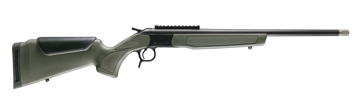 CVA CR4919 Scout Spur 28 Gauge 1rd Blued Steel Receiver Picatinny Rail Receiver OD Green Synthetic Stock