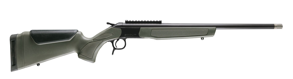 CVA CR4919 Scout Spur 28 Gauge Single Shot Shotgun, Blued Receiver with Picatinny Rail, OD Green Stock
