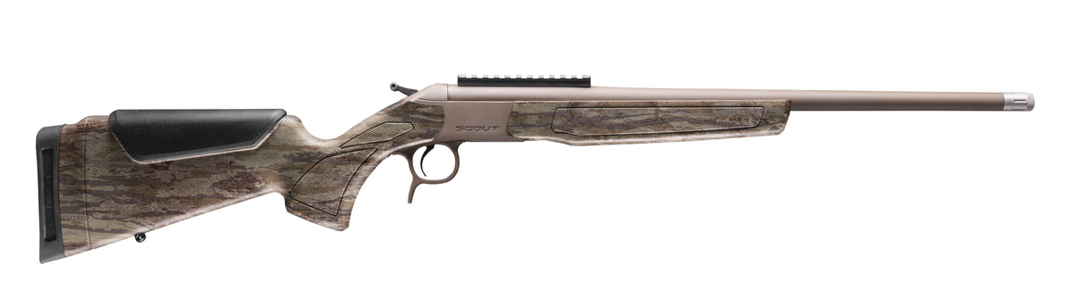 CVA CR4919MOBL Scout Spur 28 Gauge Single-Shot, Patriot Brown Cerakote Barrel & Receiver, Mossy Oak Bottomland Stock