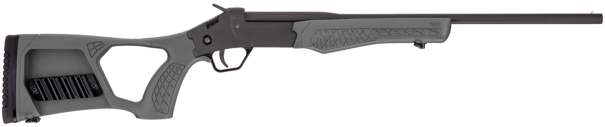 Rossi SSP1-GRAY Tuffy Single Shot Youth 410 Gauge Break Open 3" 1rd 18.50" Matte Black Barrel, Matte Black Steel Receiver, Gray Synthetic Thumbhole Stock w/Shell Holder, Right Hand