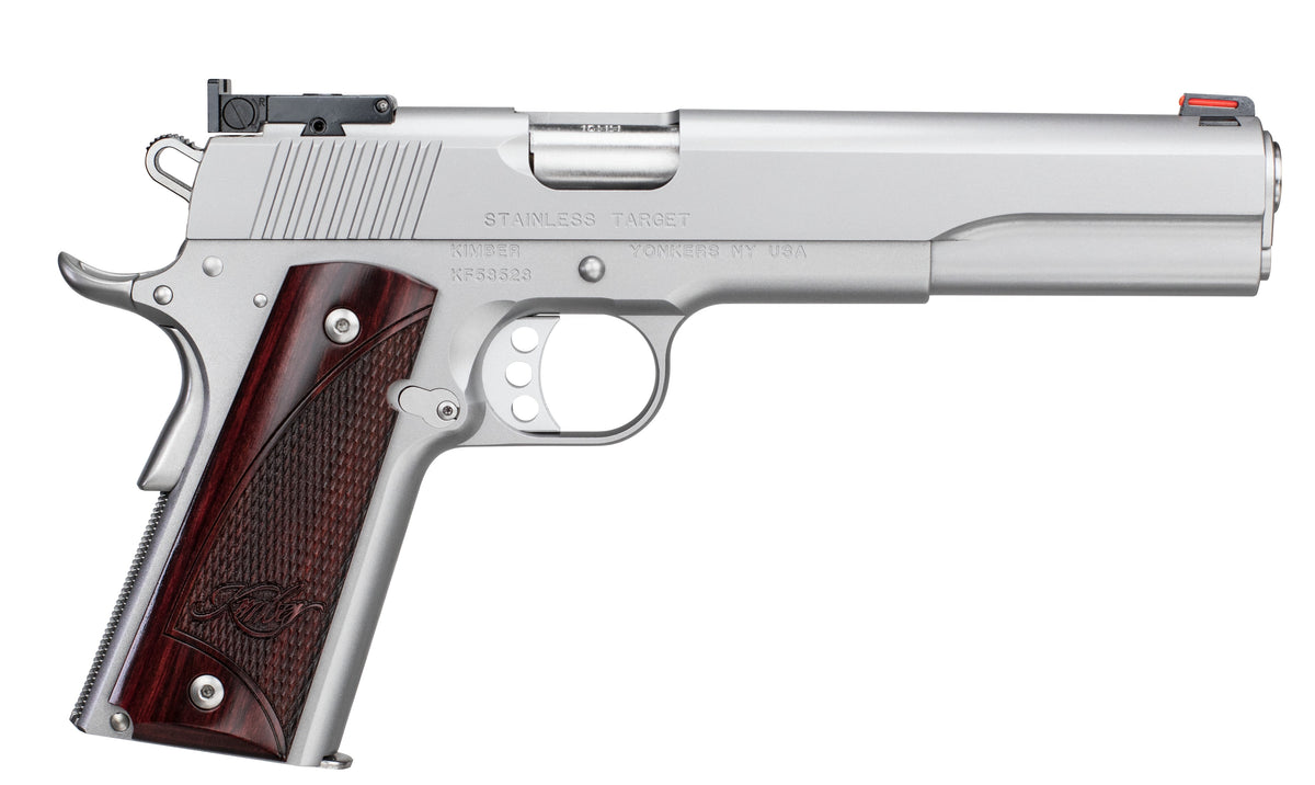 Kimber Stainless Target LS 10mm Pistol, 8+1, 6" Barrel