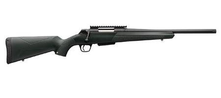 Winchester XPR Stealth 6.5 Creedmoor Bolt-Action Rifle, 16.5" Threaded Barrel, Black Perma-Cote Finish, Green Synthetic Stock