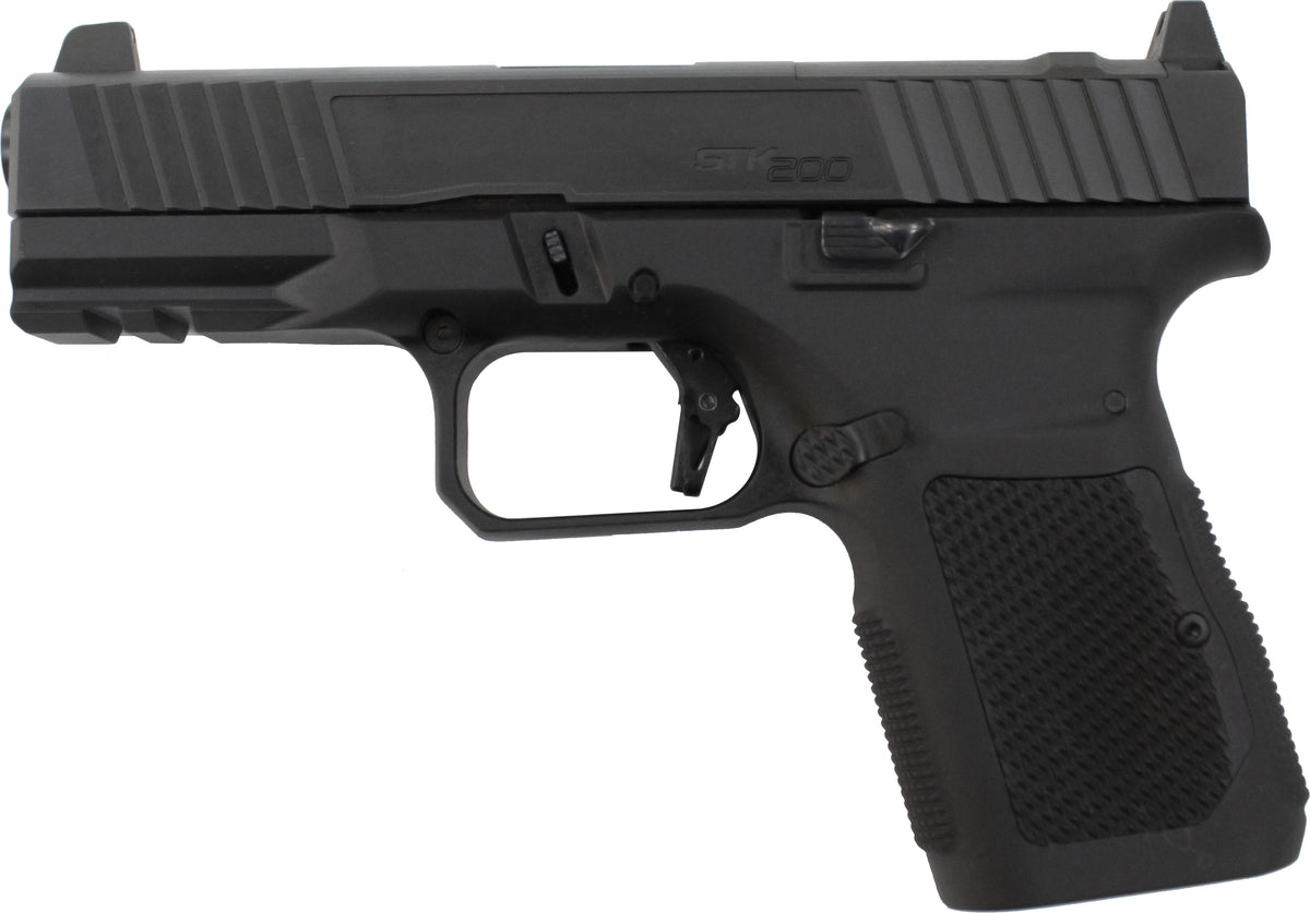 Rock Island 56621 STK200 9mm 15rd 4" Black DLC Slide Black Anodized Frame Black G10 Grip