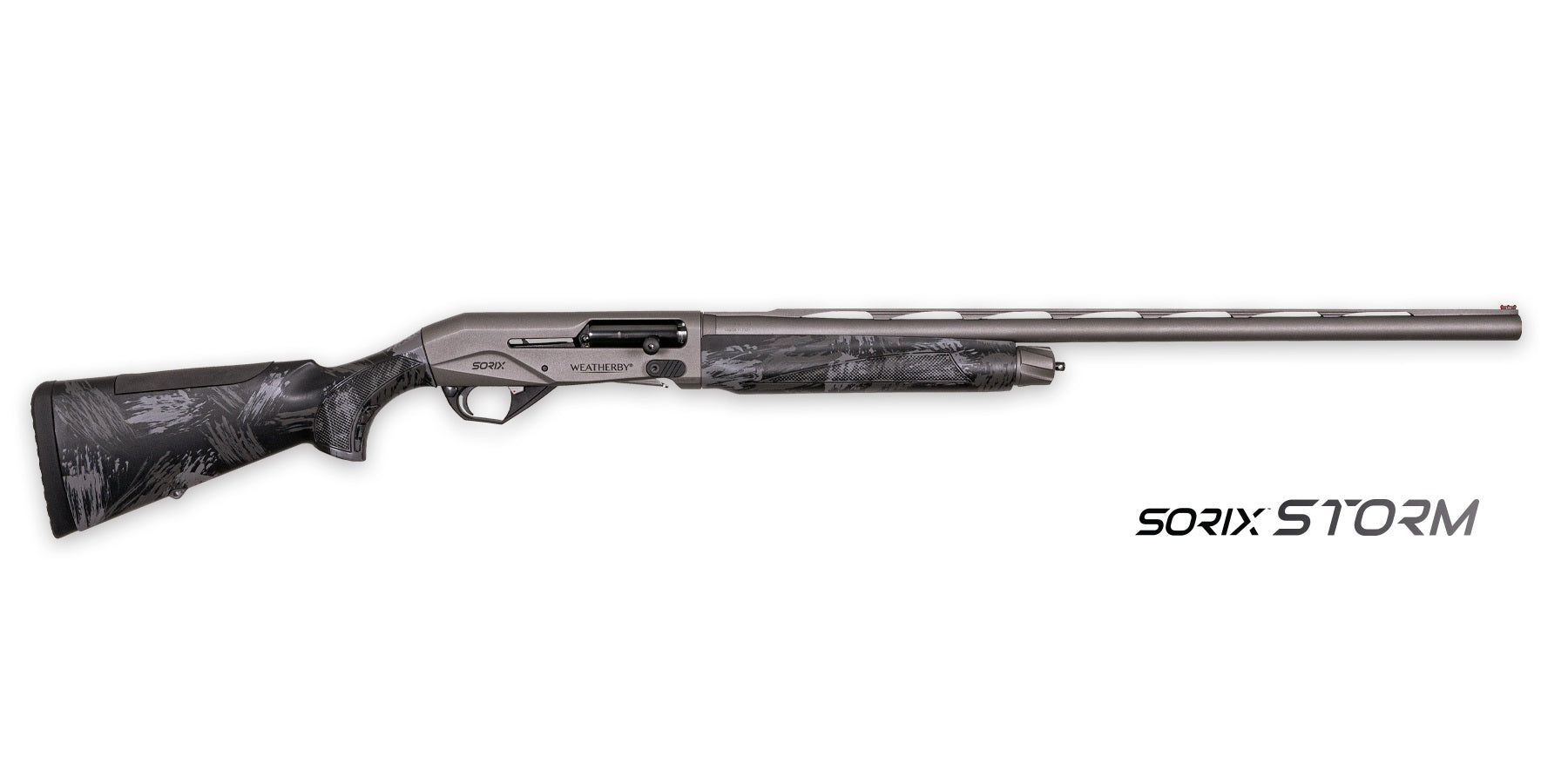 Weatherby Sorix 12 Gauge Semi-Auto Shotgun, 3.5" Chamber, 28" Vent Rib Barrel, Storm Camo Finish