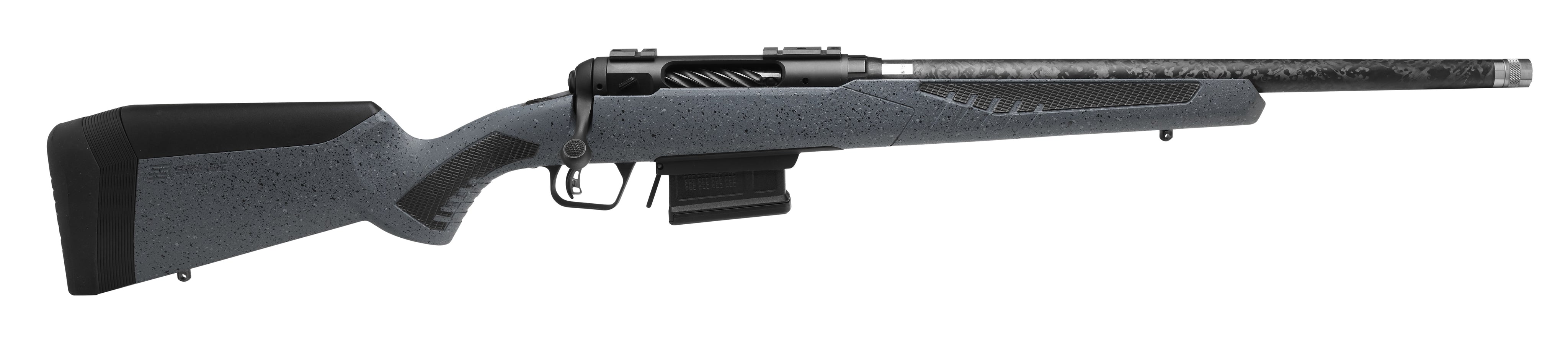 Savage Arms 57932 110 Carbon Predator 223 Rem 18" Proof Research Carbon Fiber Barrel, Granite Stock with Black Rubber Cheek Piece & Grips