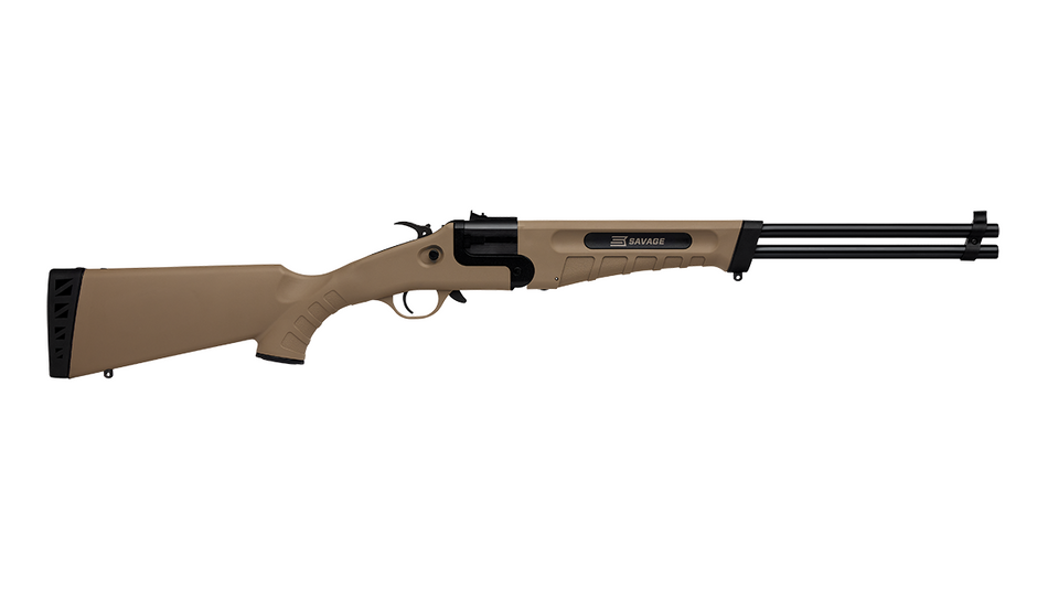 Savage Arms 23004 Model 42 Takedown Full-Size .22 LR/.410 Combo Rifle, FDE Receiver & Synthetic Stock, Ambidextrous