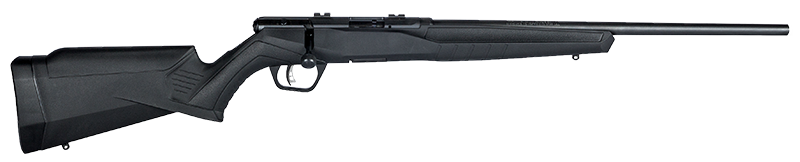 Savage Arms B17 F Compact .17 HMR Rifle, 18" Button Rifled Barrel, Matte Black Synthetic Stock