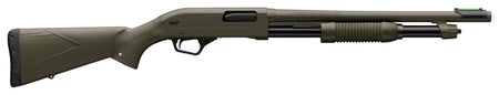 Winchester SXP Defender 20 Gauge Pump Shotgun, 18" OD Green Barrel, TruGlo Fiber Optic Sight