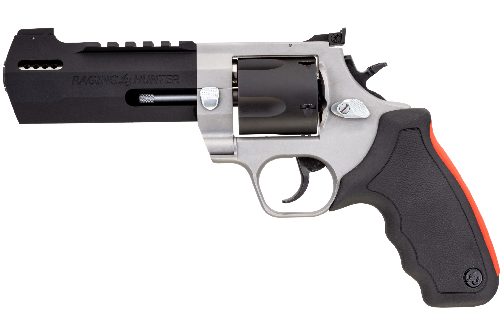 Taurus Raging Hunter 500 S&W Mag Revolver, 5.12in Ported Barrel, 5-Round, Matte Stainless