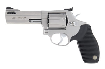 Taurus Tracker 627 Medium Frame .357 Mag/.38 Special +P Revolver, 7-Shot, 4" Matte Stainless Steel Barrel/Cylinder/Frame, Rubber Grip