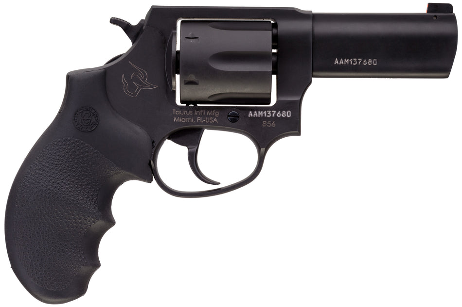 Taurus 856 Defender Small .38 Special +P 6-Shot Revolver, 3" Black Barrel, Hogue Grip