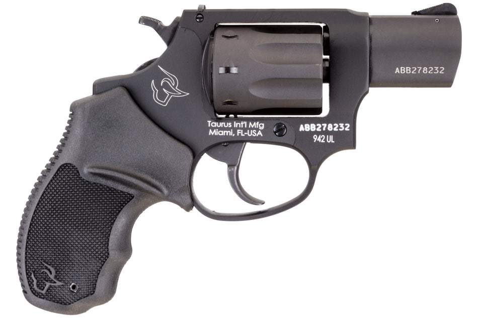 Taurus 942 Ultra-Lite .22 LR Revolver 8rd 2" - Aluminum Frame, Matte Black Finish, Polymer Grip