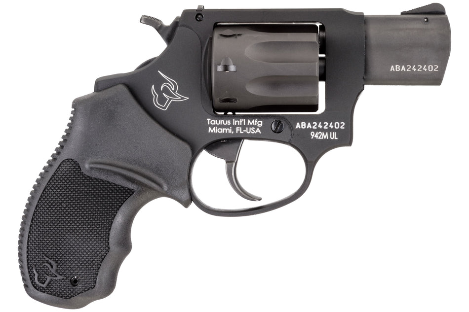 Taurus 2942M021UL 942 Ultra-Lite .22 WMR 8rd 2" Revolver - Matte Black Barrel/Cylinder, Aluminum Frame