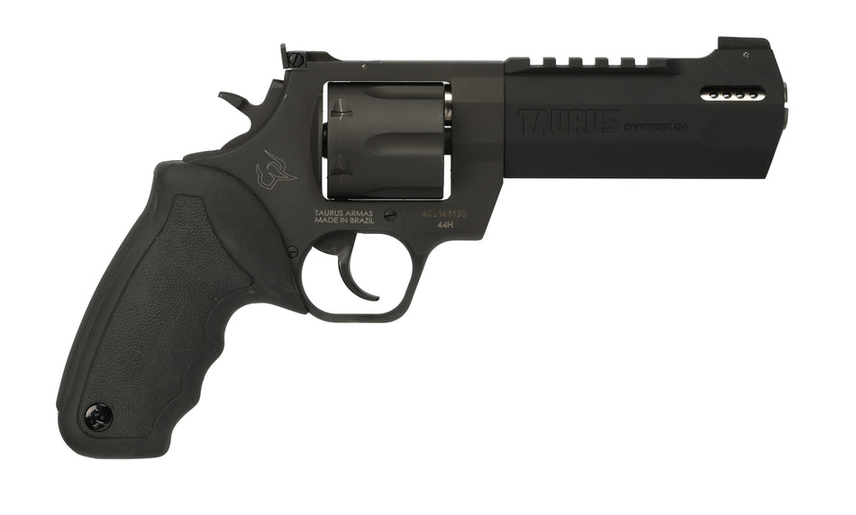 Taurus Raging Hunter .44 Rem Mag 6rd 5.12" Revolver - Picatinny Rail/Ported Barrel, Matte Black Oxide