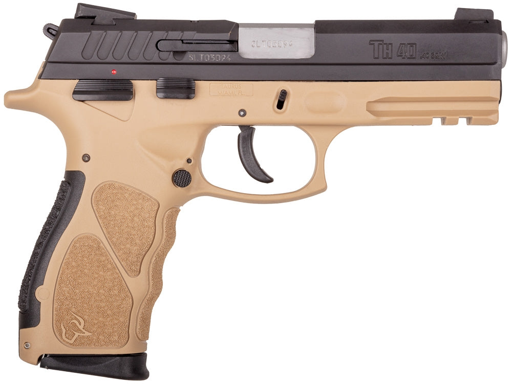 TH40 40S&W BLK/FDE 4.3" 15+1 1-TH40041T|ADJ SIGHTS|2 MAGS