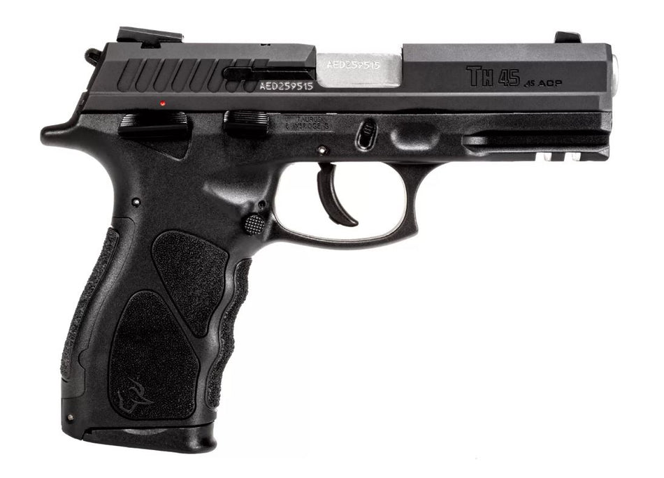 Taurus TH45 Full-Size .45 ACP Pistol, 4.27in Barrel, 13+1 Capacity, Matte Stainless/Black