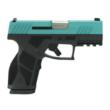 Taurus GX2 "Robin's Egg Blue Glitter" 9mm Luger Handgun, 13rd Magazines (2), 3.38" Barrel, Black Frame with Custom Slide
