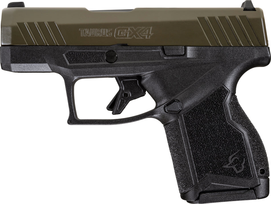 Taurus GX4 9mm Luger 11+1 3.06in Mil-Spec Green Cerakote Slide Pistol