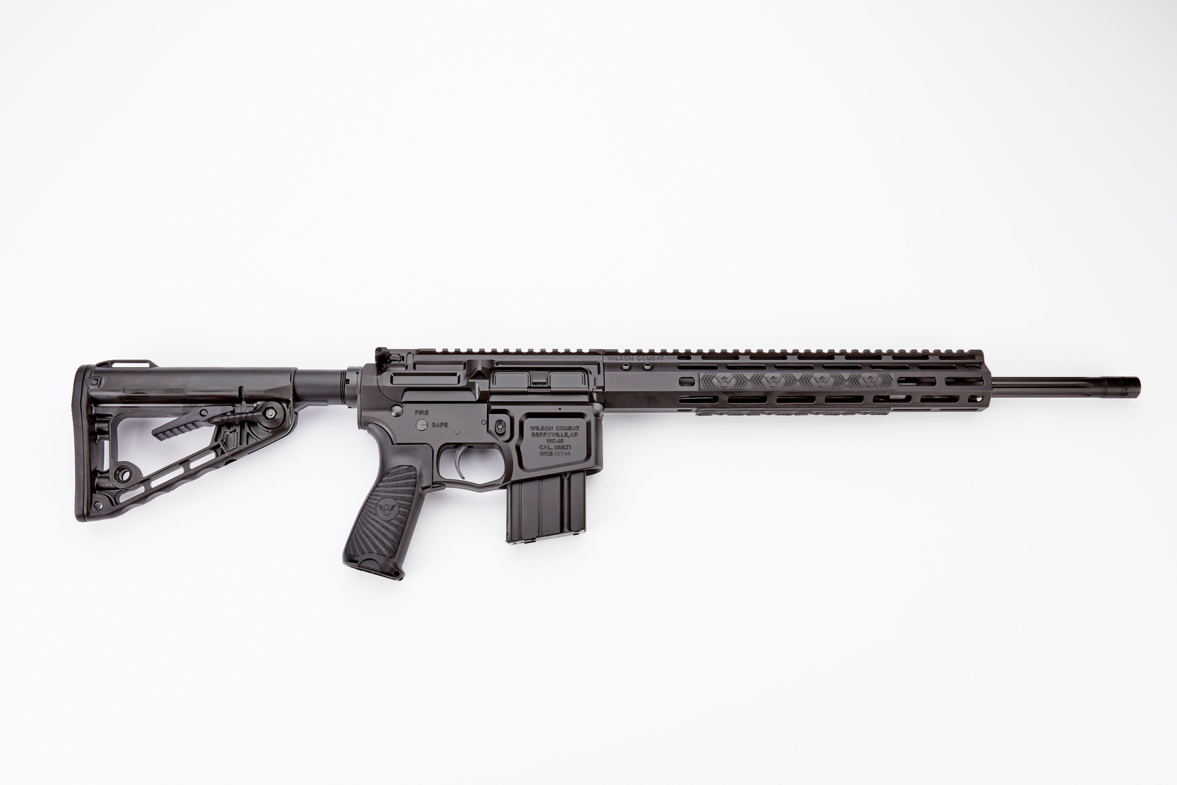 Wilson Combat TH-6A18F7 Tactical Hunter 6mm ARC 18" Fluted Threaded Barrel Black M-LOK Adjustable BCM Starburst Gunfighter Grip