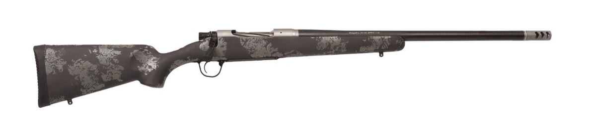 Christensen Arms Ridgeline FFT TI 7mm PRC Rifle, 22" Carbon Fiber Threaded Barrel, Stainless Titanium Receiver, Black/Gray Stock