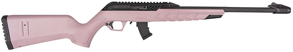 Derya TM22 Standard Full-Size .22 LR Rifle, 10+1, 18" Pink Adjustable Stock